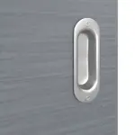 Detailansicht der Oberfläche von Schiebetür Strukturiert Hygge Grau Basic - Huga