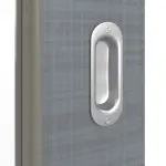 Detailansicht der Oberfläche von Schiebetür Cotton like Hygge Grau LA 11 Basic - Huga