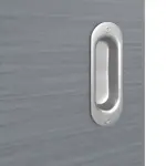 Detailansicht der Oberfläche von Schiebetür Strukturiert Hygge Grau LA 24 bandseitig Basic - Huga