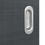 Detailansicht der Oberfläche von Schiebetür Cotton like Anthrazit LA 24 Basic - Huga