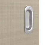 Detailansicht der Oberfläche von Schiebetür Cotton like Taupe LA 24 Basic - Huga