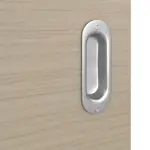 Detailansicht der Oberfläche von Schiebetür Strukturiert Taupe LA 24 Basic - Huga