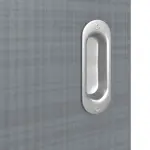 Detailansicht der Oberfläche von Schiebetür Cotton like Hygge Grau LA 24 mittig Basic - Huga