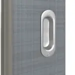 Detailansicht der Oberfläche von Schiebetür Cotton like Hygge Grau LA 24 schlossseitig Basic - Huga