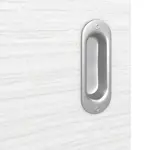 Detailansicht der Oberfläche von Schiebetür Strukturiert Weiß LA 24 Basic - Huga