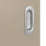 Detailansicht der Oberfläche von Schiebetür Ultramatt Taupe LA 24 Basic - Huga