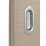 Detailansicht der Oberfläche von Schiebetür Strukturiert Taupe LA 27 Basic - Huga