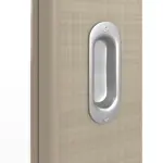 Detailansicht der Oberfläche von Schiebetür Cotton like Taupe LA 27 Basic - Huga