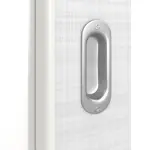 Detailansicht der Oberfläche von Schiebetür Cotton like Weiß LA 27 Basic - Huga