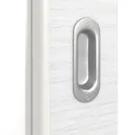 Detailansicht der Oberfläche von Schiebetür Strukturiert Weiß LA 27 Basic - Huga