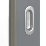 Detailansicht der Oberfläche von Schiebetür Ultramatt Hygge Grau LA 27 Basic - Huga