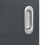 Detailansicht der Oberfläche von Schiebetür Cotton like Anthrazit LA 4 Basic - Huga