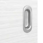 Detailansicht der Oberfläche von Schiebetür Strukturiert Weiß LA 4 Basic - Huga