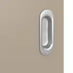 Detailansicht der Oberfläche von Schiebetür Ultramatt Taupe LA 4 Basic - Huga