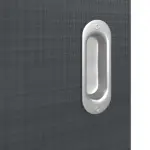 Detailansicht der Oberfläche von Schiebetür Cotton like Anthrazit LA 6 Basic - Huga