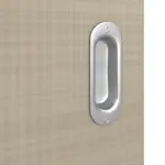 Detailansicht der Oberfläche von Schiebetür Cotton like Taupe LA 6 Basic - Huga