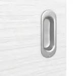 Detailansicht der Oberfläche von Schiebetür Strukturiert Weiß LA 6 Basic - Huga