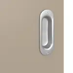 Detailansicht der Oberfläche von Schiebetür Ultramatt Taupe LA 6 Basic - Huga