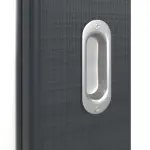 Detailansicht der Oberfläche von Schiebetür Cotton like Anthrazit LA 7 Basic - Huga