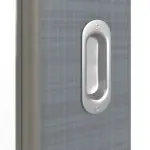 Detailansicht der Oberfläche von Schiebetür Cotton like Hygge Grau LA 7 Basic - Huga