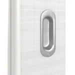 Detailansicht der Oberfläche von Schiebetür Cotton like Weiß LA 7 Basic - Huga