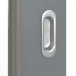 Detailansicht der Oberfläche von Schiebetür Ultramatt Hygge Grau LA 7 Basic - Huga