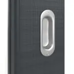 Detailansicht der Oberfläche von Schiebetür Cotton like Anthrazit LA 8 Basic - Huga