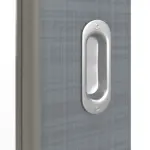 Detailansicht der Oberfläche von Schiebetür Cotton like Hygge Grau LA 8 Basic - Huga