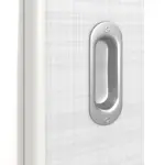 Detailansicht der Oberfläche von Schiebetür Cotton like Weiß LA 8 Basic - Huga