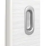 Detailansicht der Oberfläche von Schiebetür Strukturiert Weiß LA 8 Basic - Huga