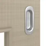 Detailansicht der Oberfläche von Schiebetür Cotton like Taupe LA 9 Basic - Huga