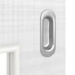 Detailansicht der Oberfläche von Schiebetür Cotton like Weiß LA 9 Basic - Huga