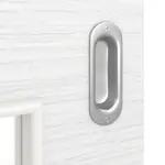 Detailansicht der Oberfläche von Schiebetür Strukturiert Weiß LA 9 Basic - Huga