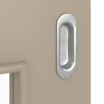 Detailansicht der Oberfläche von Schiebetür Ultramatt Taupe LA 9 Basic - Huga