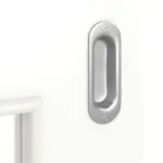 Detailansicht der Oberfläche von Schiebetür Ultramatt Weiß LA 9 Basic - Huga