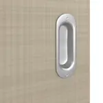 Detailansicht der Oberfläche von Schiebetür Cotton like Taupe LA Bullauge Basic - Huga