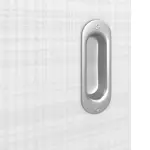 Detailansicht der Oberfläche von Schiebetür Cotton like Weiß LA Bullauge Basic - Huga