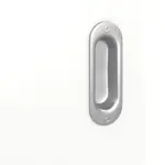 Detailansicht der Oberfläche von Schiebetür Ultramatt Weiß LA Bullauge Basic - Huga