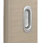 Detailansicht der Oberfläche von Schiebetür Strukturiert Taupe LA-DIN Basic - Huga