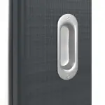 Detailansicht der Oberfläche von Schiebetür Cotton like Anthrazit DIN-LA Basic - Huga