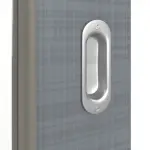 Detailansicht der Oberfläche von Schiebetür Cotton like Hygge Grau LA-DIN Basic - Huga