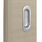 Detailansicht der Oberfläche von Schiebetür Cotton like Taupe DIN-LA Basic - Huga