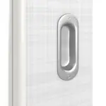 Detailansicht der Oberfläche von Schiebetür Cotton like Weiß DIN-LA Basic - Huga