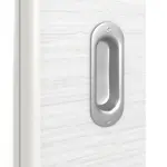 Detailansicht der Oberfläche von Schiebetür Strukturiert Weiß DIN-LA Basic - Huga