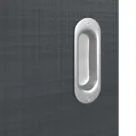 Detailansicht der Oberfläche von Schiebetür Cotton like Anthrazit Basic - Huga