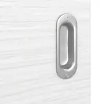 Detailansicht der Oberfläche von Schiebetür Strukturiert Weiß Basic - Huga