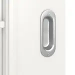 Detailansicht der Oberfläche von Landhaus 1 LA Lugano Classic Durat Verkehrsweiß RAL 9016 Schiebetür - Huga