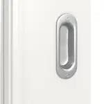 Detailansicht der Oberfläche von Landhaus 1 LA Classic Durat Verkehrsweiß RAL 9016 Schiebetür - Huga