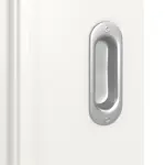 Detailansicht der Oberfläche von Landhaus 1 Classic Durat Verkehrsweiß RAL 9016 Schiebetür - Huga