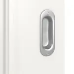 Detailansicht der Oberfläche von Landhaus 1 Classic Weißlack Schiebetür - Huga